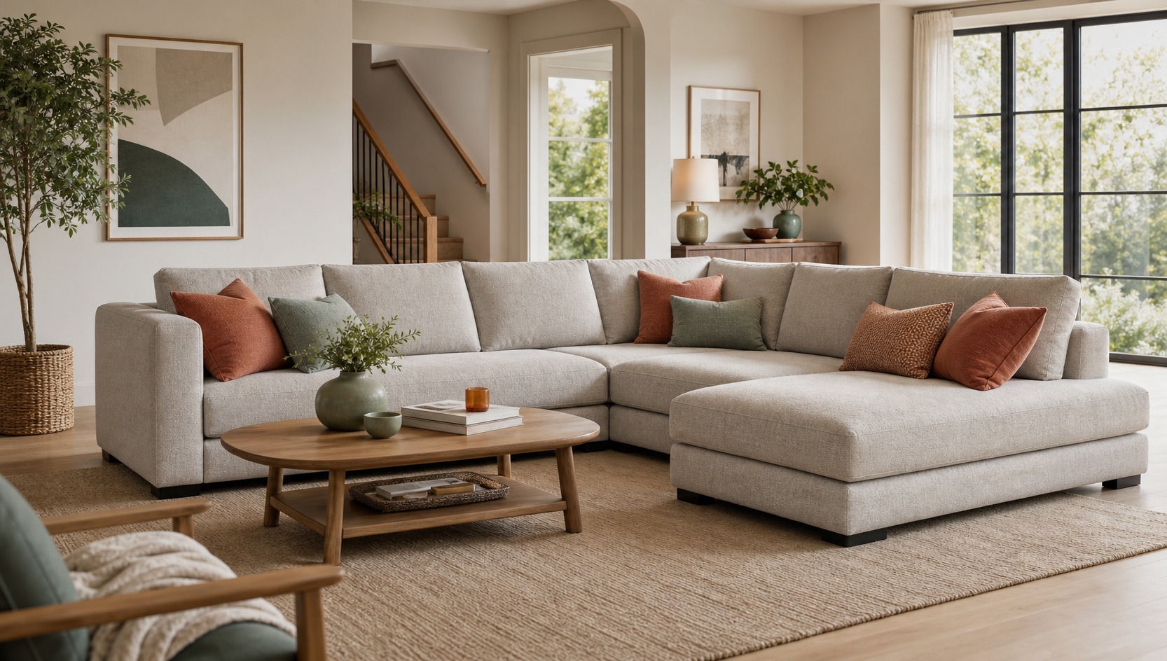 L-shaped corner sofa